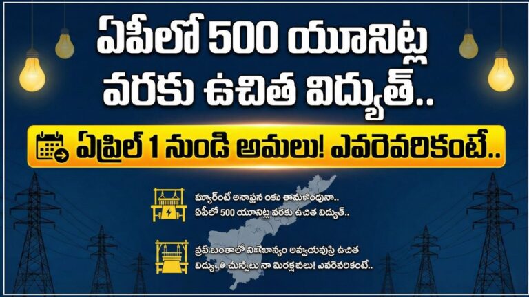 500 Units Free Electricity Andhra Pradesh