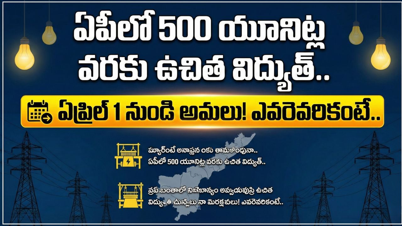 500 Units Free Electricity Andhra Pradesh