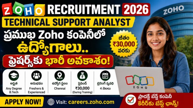 ZOHO Recruitment 2026