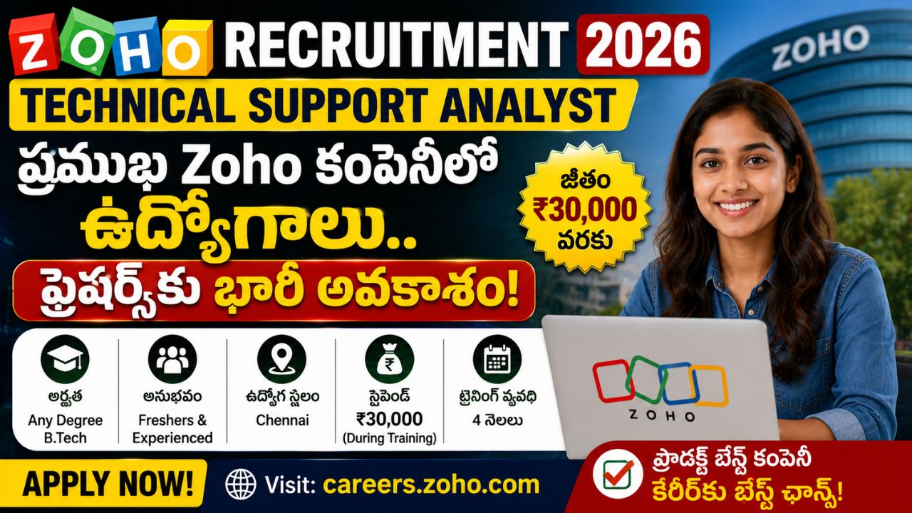 ZOHO Recruitment 2026
